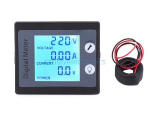 Misuratore di tensione da pannello LCD digitale AC 260V 100A amperometro energia di potenza voltmetro - Foto 1 di 4