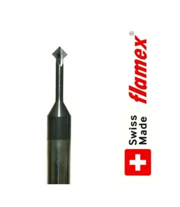 prealpina suisse swiss Solid Carbide Taper Single FormThread Mill 4mm 90° No58 , - Picture 1 of 9