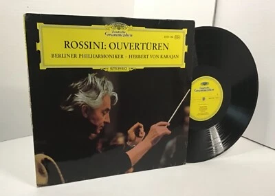 ROSSINI: OVERTUREN H V KARAJAN Grammophon 2530 144 LP VG all tested w/o skips  - Image 1 of 4