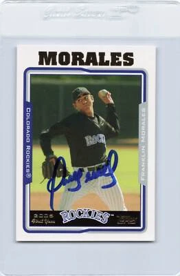 2005 Topps #UH306 Franklin Morales Rockies Signed Auto *J2696 - Image 1 of 2