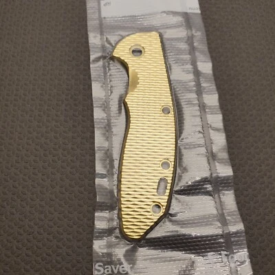 RHK Rick Hinderer Knives XM-18 3.5" Textured Brass Scale / USA - Image 1 of 3