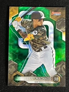 2023 Bowman's Best MANNY MACHADO VERDE REFRACTOR 56/99 #61 PADRES SAN DIEGO - Imagen 1 de 2