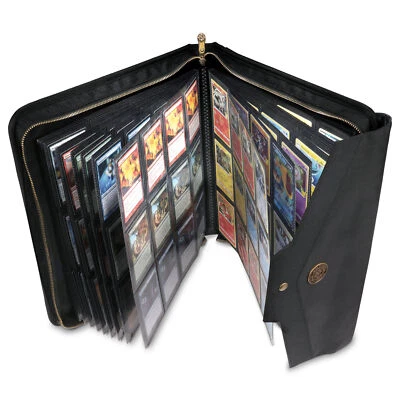 ENHANCE Trading Card Album - 12 Pocket Side Loading Card Binder for 624 Cards - Image 1 of 4
