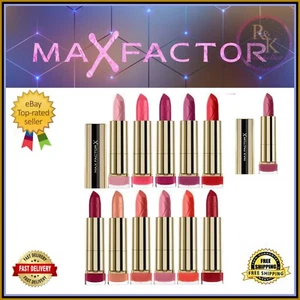 MAX FACTOR Colour Elixir Lipstick 4ml - CHOOSE YOUR SHADE - NEW - Picture 1 of 59