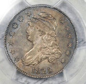 1825/4/(2) Capped Bust Quarter PCGS AU58 Stone Cold Original, Gorgeous! #2DWP - Picture 1 of 3