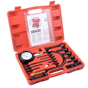 Diesel Engine Cylinder Pressure Compression Test Tester Kit TDI CDI Car Tool Set