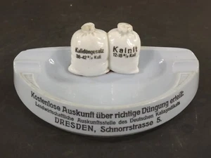 Aschenbecher Porzellanaschenbecher Werbegeschenk Dresden selten Fischer Ilmenau - Bild 1 von 11