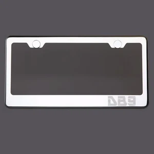 Espejo Cromo Placa Marco DB9 Grabado Láser Metal Tornillo Tapa - Imagen 1 de 8