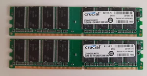 Crucial CT6464Z335.M8TFY 2x512MB (1GB) DDR1-333 RAM - Picture 1 of 3