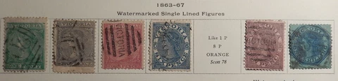 Victoria Scott # 74-77, 79-80, Part-Set of 6, Used Cover
