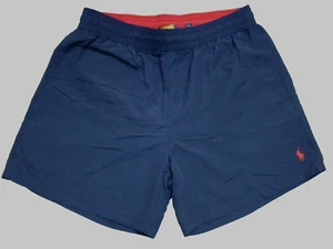 Polo Ralph Lauren Mens Size Large 5" Blue Lined Swim Trunks Shorts - Picture 1 of 6