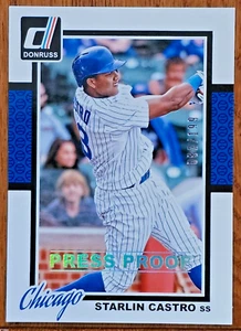 2014 Donruss Presse Proofs silber #121 Starlin Castro - Bild 1 von 6