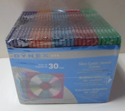 Dynex Slim Color Jewel Cases Sealed Pack Of 30 - Image 1 of 2