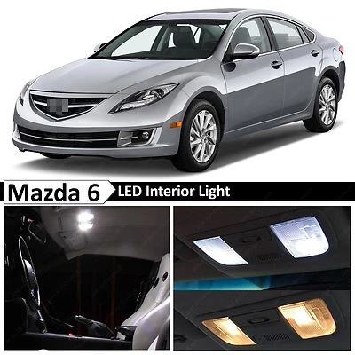 17x White Interior LED Lights Replacement Bulbs Kit for 2009-2013 Mazda 6 Sedan - Image 1 of 4