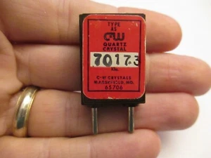 7017.3 KC kHz FT-243 40 meter Ham Radio crystal 40m CW vintage TESTED - Zdjęcie 1 z 5