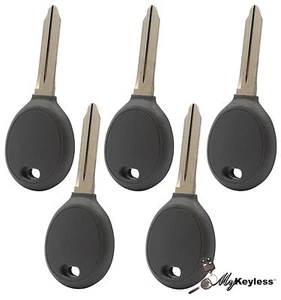 New Bulk Locksmith Lot of Chrysler Dodge Jeep Uncut Transponder Ignition Key x5 - Picture 1 of 1