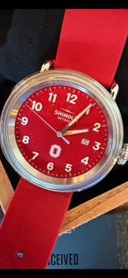 Shinola Runwell Buckeye Edition Unisex Watch - Image 1 of 4