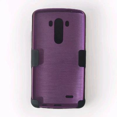 Lg G3 Purple Phone Case | Flexible Plastic Cover | Belt Clip Included  - Image 1 of 4