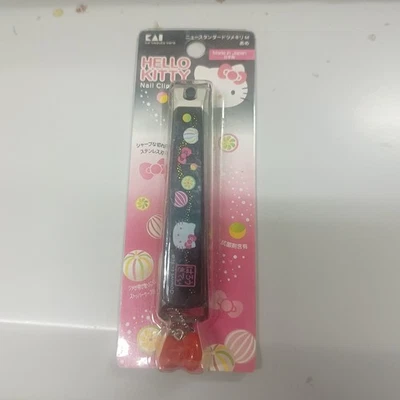 Cortaúñas Kai Hecho en Japón Sanrio Hello Kitty con Dije 283501 (Paquete Antiguo)