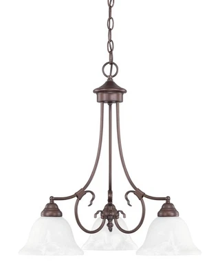 Lámpara de araña Capital Lighting 3224-220 bronce para casa/ciudad natal 3 luces 22" W Foto 1 de 2
