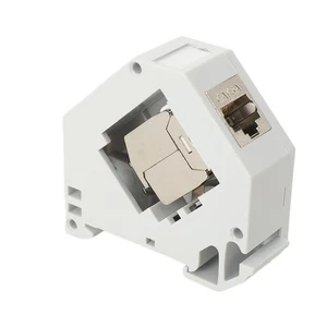 16Stück CAT6A Keystone Modul Hutschienenadapter Set passt auf genormte Hutschien - Bild 1 von 10
