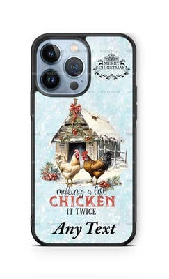 Check your List Chicken it Twice Christmas Phone Case for iPhone Samsung Google - Image 1 of 4