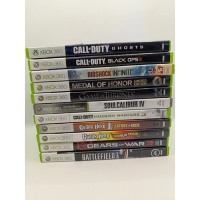 Lote Videojuegos Xbox 360 Call Duty Bioshock Guitar Hero Gears of War Battlefield Foto 1 de 4