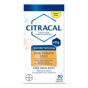 Slow Release 1200, 1200 mg Calciumcitrat mit Vitamin D (1000 IE), Vitamin... - Bild 1 von 8