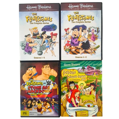 The Flintstones Complete Series  Set DVD Seasons 1-6 + Pebbles & Bamm Bamm Show - Image 1 of 4