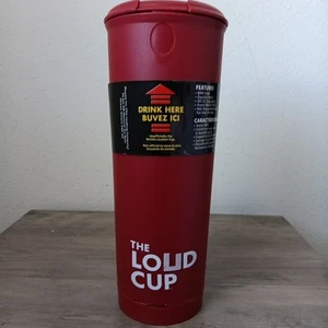 Muamo The Loud Cup Maroon Double Wall 20 oz Plastic Tumbler - Picture 1 of 9