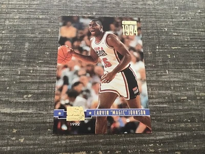 1994 SkyBox Basketball USA #87 Earvin "Magic" Johnson Gold Rare - Image 1 of 3
