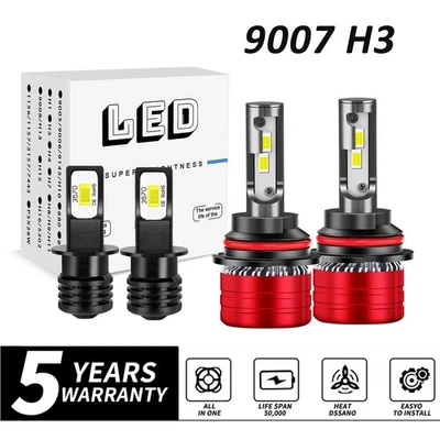 Faro LED alto/bajo + bombillas antiniebla 9007+H3 para Dodge Grand Caravan 1998-2001 Foto 1 de 4