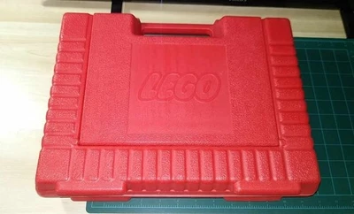 LEGO Vintage 1985 Red Plastic Storage Case Container Good Condition - Bild 1 von 2