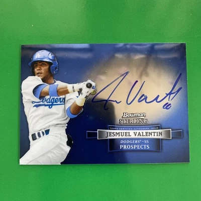 Jesmuel Valentin 2012 Bowman Sterling Prospect Auto Card #BSAP-JV - Image 1 of 2