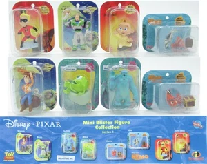 SET 8 Mini Figure DISNEY PIXAR Mini Blister NEMO TOY STORY INCREDIBLES MONSTERS - Imagen 1 de 2