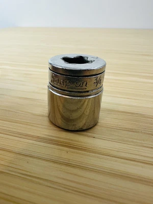 SNAP-ON TOOLS 3/8" DRIVE 3/4" SHALLOW 6 POINT SOCKET - MADE IN USA - FS241 - Image 1 of 2
