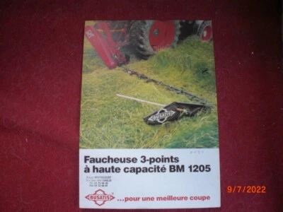 ANCIEN   PROSPECTUS   PUBLICITAIRE   FAUCHEUSE  A  LAMES  BUSATIS  BM 1205 - Bild 1 von 2