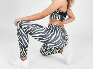 Women's XS Nike One 7/8 Printed Women's Icon Clash Tights purple chalk/white - Picture 1 of 10