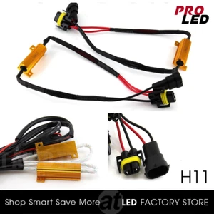 H11 LED DRL Fog Light Canbus 50W 6Ohm Load Resistor Wiring Canceller Decoder - Picture 1 of 1