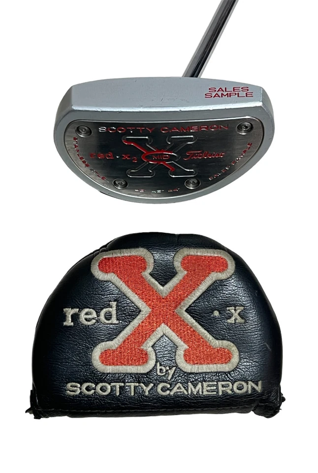 Scotty Cameron Red X 43” Sales Sample Putter Split Grip Mens RH With Headcover - Image 1 of 4