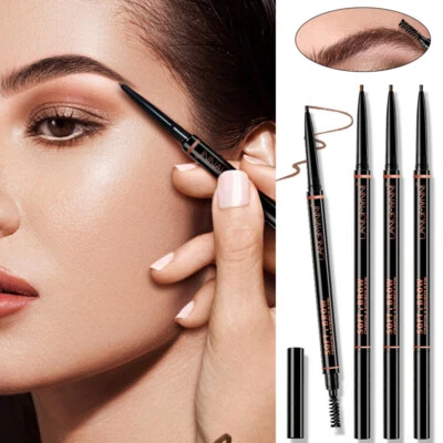 Waterproof Microblading Eye Brow Eyeliner Eyebrow Pencil Pen Brush Makeup Tools - Image 1 of 4