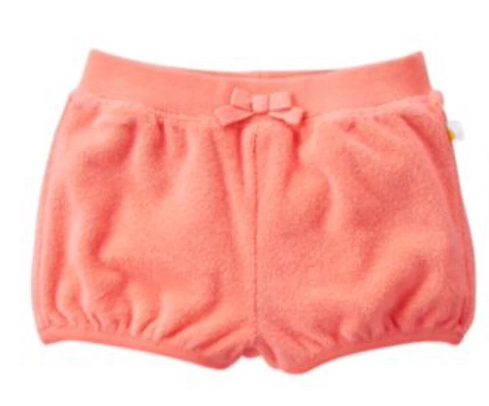 NWT Gymboree SEASHORE SMILES Peach Terry Cloth Rear Pocket Shorts Girls 0-3 M - Image 1 of 1