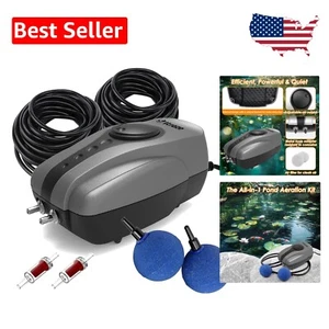 Versatile Pond Air Pump Aeration Kit for Koi & Aquatic Plants – Up to 2000 Gal - Picture 1 of 9