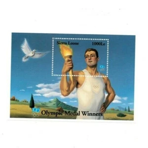 Sierra Leone 1995 - Olympic Flame, 100 Years - Souvenir Sheet - Scott 1789 - MNH - Picture 1 of 1