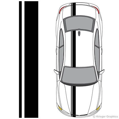 Single Offset 3M Rally Racing Stripes for BMW M3 M5 M6 Z3 Z4 Z8 128i 318i 328i - Image 1 of 4