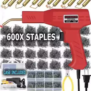 Plastic Welder Kit Soldering Hot Stapler Bumper Repair Welding Gun 800 Staples - Picture 1 of 8
