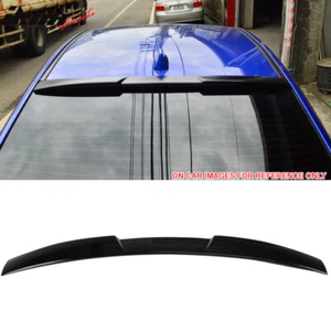 Fits 15-21 Subaru WRX & STI V Style Rear Roof Spoiler Painted #D4S Crystal Black - Picture 1 of 8