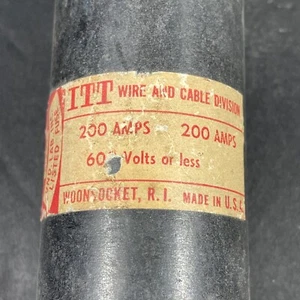 ITT Fuse 200 Amp 600 Volt Or Less, A74-95, 9-3/4", Free US Ship - Picture 1 of 8