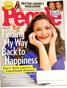 PEOPLE MAGAZINE 2023 Jan 9 ~Drew Barrymore's Journey ~Griner's Homecoming - Picture 1 of 3