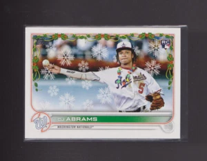 2022 Topps Holiday CJ Abrams JR Christmas Lights Variation SP NATIONALS HW112 - Picture 1 of 1